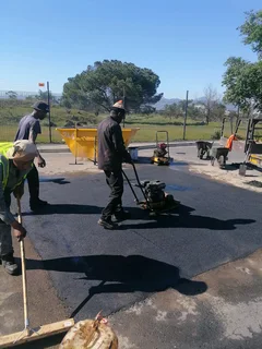 Hot Tar asphalt and paving
