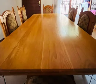6 Seater Solid Oak Dining Set