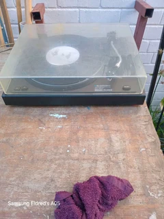 Turntable vintage blaupukt