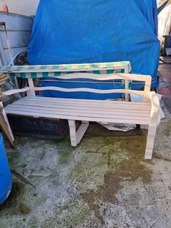 Garden bench in rose wood