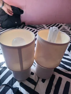 2 bedside lamps