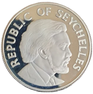 Republic of Seychelles Independence 10 Rupee Silver 1976 Proof Coin