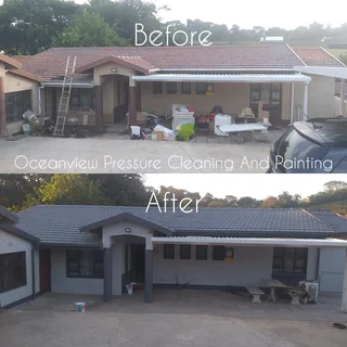 High pressure cleaning and painting