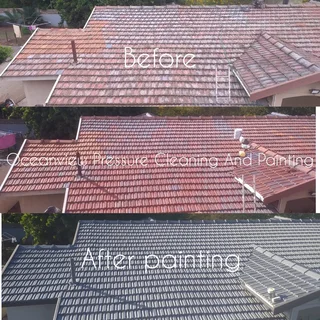 High pressure cleaning and painting