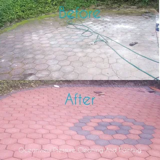High pressure cleaning and painting