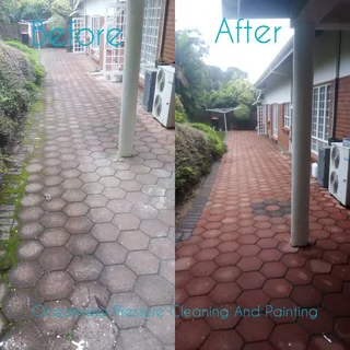 High pressure cleaning and painting