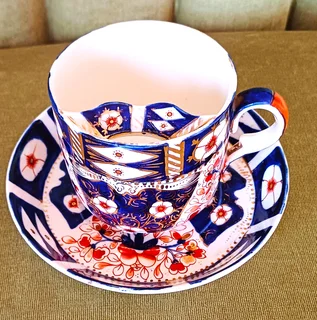 Vintage Tea Sets in Imbuia Display Cabinet