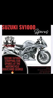 Suzuki SV1000 2006 Stripping for spares at The Motorcycle Graveyard in George