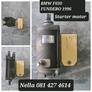 Starter Motor For A Bmw F650 Fundero 1996