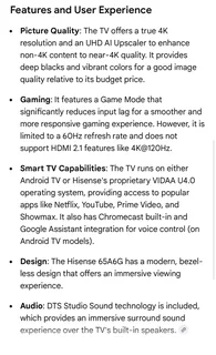 HISENSE 65&#34; SMART UHD LED TV