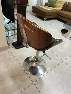 Tristan Adjustable Bar Chair - Black