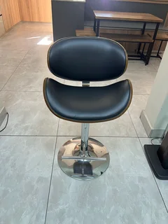 Tristan Adjustable Bar Chair - Black