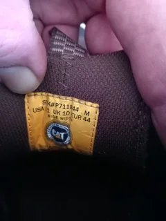 Caterpillar safety boots, plus clothes, T-shirts, pants