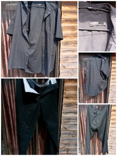 Caterpillar safety boots, plus clothes, T-shirts, pants