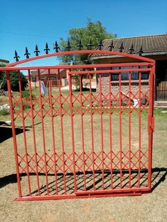 Aluminium trellis and steel burglars, gates