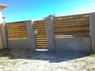 Aluminium trellis and steel burglars, gates