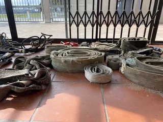 Ratchet straps, Stainless steel cables, Ropes