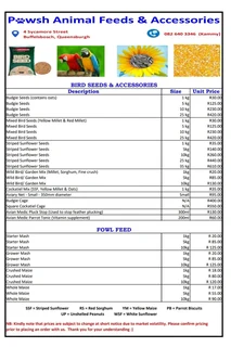 Bird Seed for sale