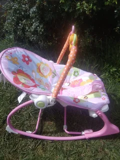 Baby cot and two baby rocking seat