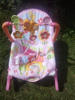 Baby cot and two baby rocking seat
