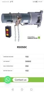 Centurion Motor  RS05DC Roller shutter Garage Door