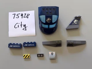 Decorated LEGO City parts (sold individually)