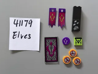 Decorated LEGO Elves parts (sold individually)