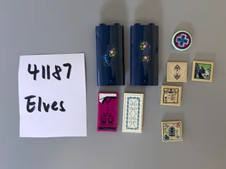 Decorated LEGO Elves parts (sold individually)