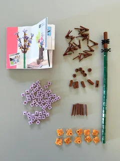 LEGO compatible building blocks: flowers