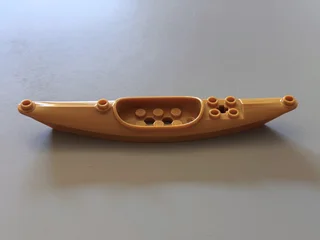 Pearl gold LEGO kayak (43185)