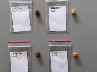 LEGO minifigure head parts (non-yellow) (sold individually)