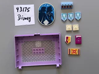 Decorated LEGO Disney Princess parts (sold individually)