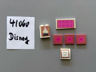 Decorated LEGO Disney Princess parts (sold individually)