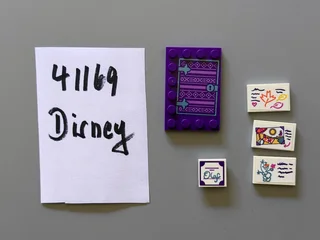 Decorated LEGO Disney Princess parts (sold individually)