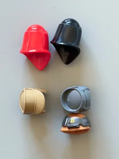 Lot of 5 LEGO Star Wars headgear parts