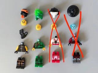 LEGO Ninjago minifigures (70678) (priced individually)