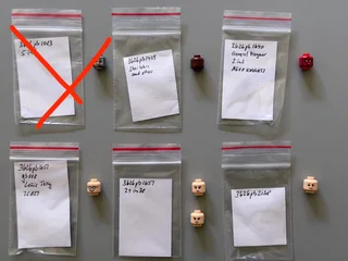 LEGO minifigure head parts (non-yellow) (sold individually)