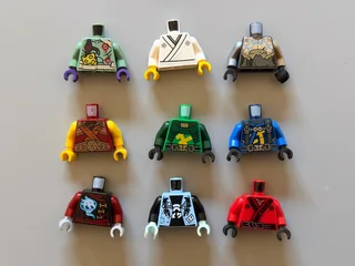 LEGO minifigure torsos (priced per lot)