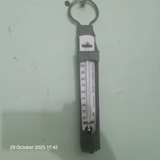 Antique Marine 1858 thermometer and Copper holder