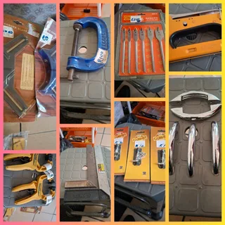 Assorted New Clamps/Drill Bits