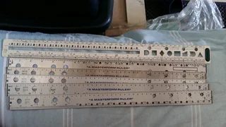 Consolidated 15 Spacing File Hole Rulers