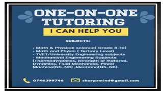 Private ONLINE TUTORING for math, physics, and engineering disciplines is available!