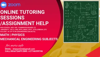 Private Online Tutoring For Math, Physics, And Engineering Disciplines Is Available!