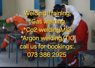 Training;Welding,Boilermaker,Pipe Fitting, Mechanical fitting,Desiel mechanics. 073 386 2925