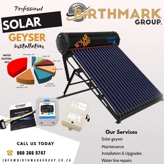 Solar geyser supply and installation