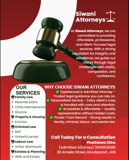 Legal Services Available - Siwani Attorneys