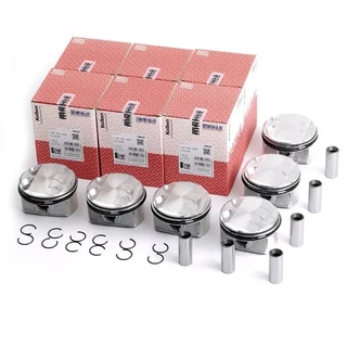 6-Pack Pistons & Rings Set 85mm STD For BMW E90 E60 128i 328i 528i N52 3.0L