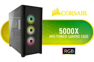 Corsair 5000X RGB Case – Tempered Glass – R2000