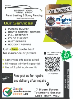 panelbeating &amp; Spray painting at great prices