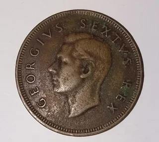 1949 South African Five Shilling Coin